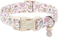 Easter Dog Collar for Small Dogs - Easter Egg Pastel Dog Collars, Cute Girl Dogs Collar, Lightweight Adjustable Pink Spring Holiaday Dog Collars with Quick Release Buckle S