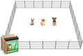 FXW MiniPaws Unleashed Dog Playpen, Expandable & Portable Design for Yard, RV Camping and Indoor Use, for Puppies and Small Dogs, 20-inch 24 Panels