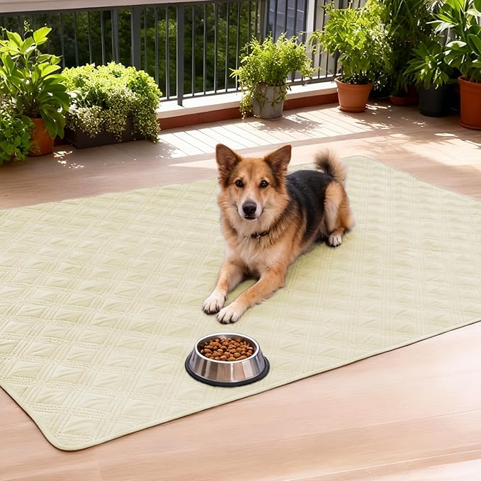 hyha Waterproof Dog Blanket, Reversible Pet Bed Blanket, Soft Sofa Couch Cover for Dogs Washable, Waterproof Pet Couch Covers for Sofa Puppy Cats Furniture Protector(52"x82", Beige/Beige)