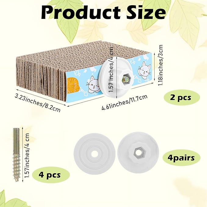 2 PCS Bird Chew Toy Parrot Cage Perch Cardboard Platform Bird Paw Grinding Stand for Cage Birds Resting Platform Stand Parrot Playground Exercise Toys ParakeetsCage Accessories