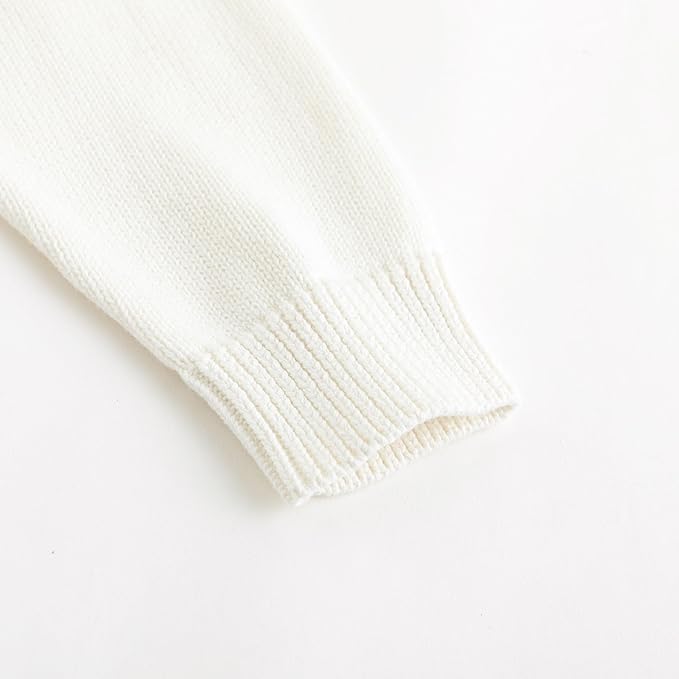 Simplee kids Baby Girl Knit Sweater with Bear in The Pocket Toddler Pullover Sweater Cute Fall Winter Clothes