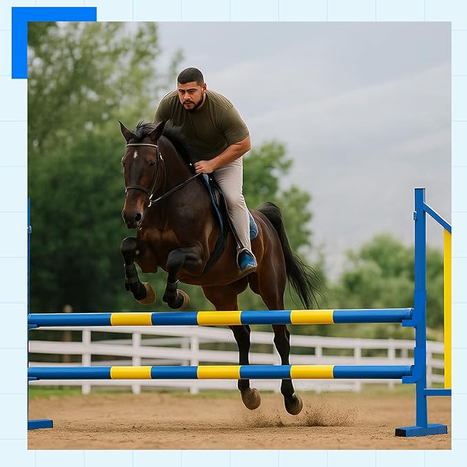 Agility Wing Jumps with Bar Dog Training Hedge Metal Frame Adjustable Pet Hurdles Jump Bars for Indoor Outdoor Dog Pet Agility Course Game
