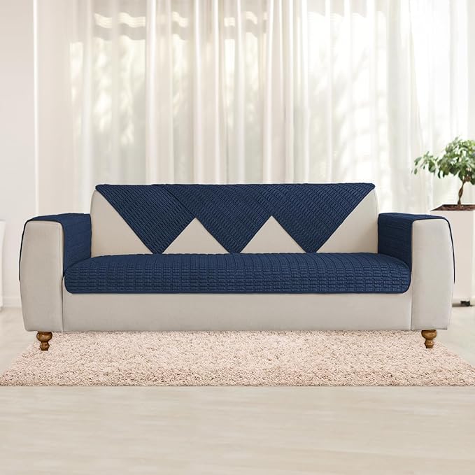 Muamar Dog Bed Cover Sofa Protector,Anti Slip Waterproof Sofa Covers for Living Room Couch Covers,Sofa Mat,Seat Cover, Dog Mat,Pet Pad for Furniture 1 Piece (30x82 inch, Dark Blue)
