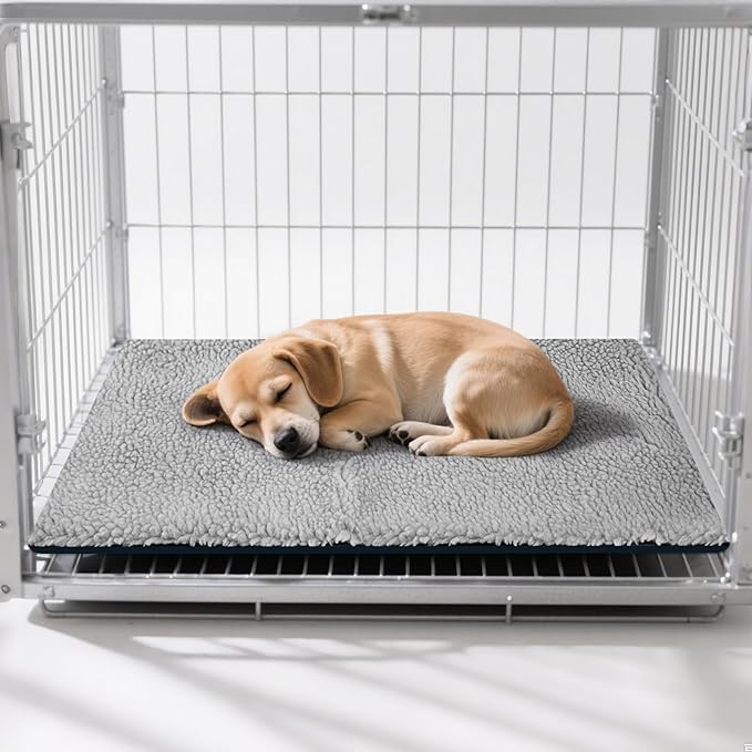 Enjoying Self Warming Cat Mat Bed, 18 x 23 inch Rectangle Plush Kitten Bed Small Dogs Mat, Non Electric Self Heating Pet Pad Indoor Outdoor, Non-Slip Bottom, Removable, Washable