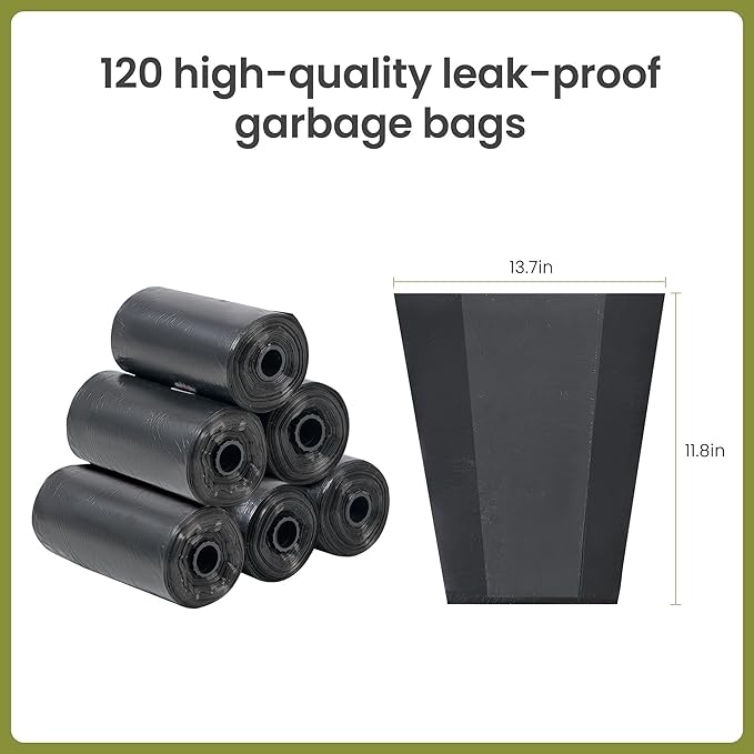 Dog Pooper Scooper Portable with Bag Attachment, One Handed Foldable Design, Includes 120 Waste Bags and Dispenser, 28 Inch Handle for Grass Yard Gravel Cleanup (Blue)
