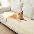 hyha Waterproof Dog Blanket, Soft Dog Bed Cover Pet Blankets, Waterproof Sofa Couch Cover for Dogs Washable, Reversible Pet Couch Covers for Sofa Furniture (30x70 Inch, Beige/Beige)