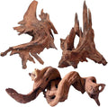 Jorewood Natural Aquarium Driftwood for Fish Tanks & Reptile Terrariums – Safe Fish Tank Decorations, Unique Twisted Branches 3-Piece 7-11 Inch Low Tannin, Easy to Sink
