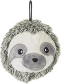 Pet Lou 4 Inch EZ Squeaky Sloth Ball Dog Plush Toy, Stuffing-Free Soft Plush, Durable Bouncy Squeaker Ball, Floats in Water, Small & Medium Breed Chew Toys