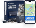 Tractive Smart Cat GPS Tracker with Free 6 Month Subscription | Real-Time Location & Wellness Monitoring for Cats 6.5 lbs+ | Territory & Location History | Up to 5-Day Battery (Dark Blue)