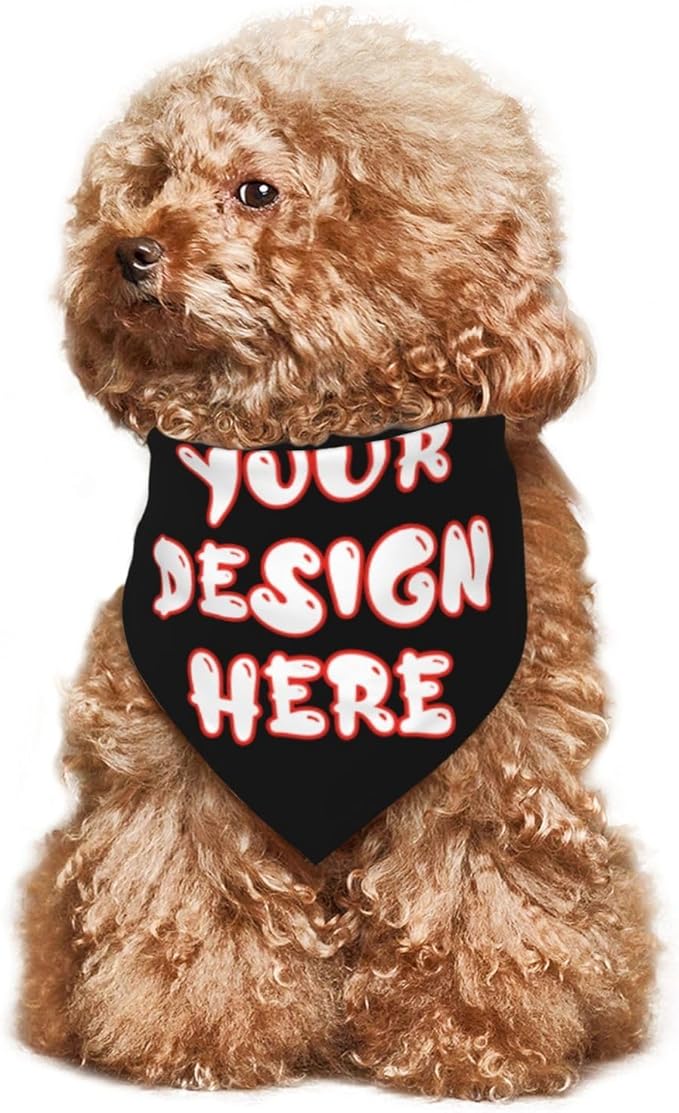 Custom Dog Bandana for Cat Dog Pet Add Your Design Personalized Neckwear Bandanas with Your Text Logo Image Customized Pet Scarf Funny Gifts Style 10
