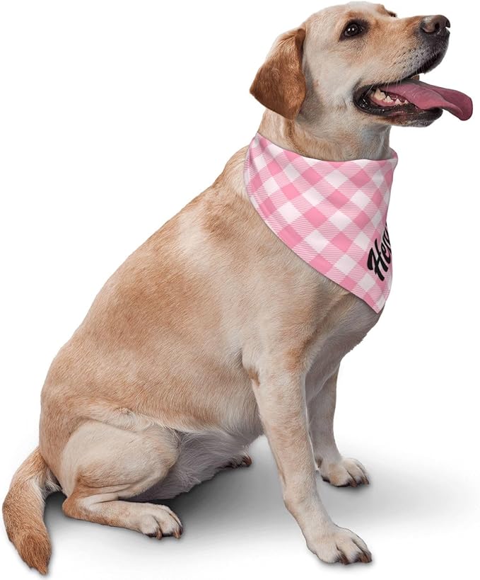 Custom Pet Scarf Personalized Dog Bandana with Name Personalized Add Your Text Bibs Triangle Head Scarfs Gift for Small Medium Large Dogs Cats Baby Puppy Pets Accessories