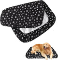 Waterproof Dog Bed Covers Replacement Washable Pet Hair Easy to Remove, Noiseless Quilted Puppy Pet Bed Cover Lovely Black Star Print 35x44 Inches, for Dog/Cat, Cover Only