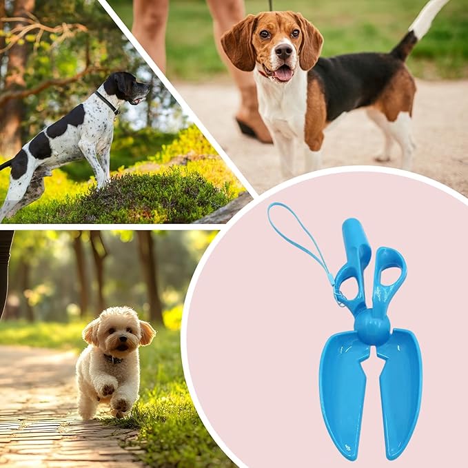 Dog Poop Picker, Scissors Style, 26cm, Pet Waste Scooper, Poop Grabber, Hygienic Tool, for Yard Cleaning, Park Walks, Outdoor Pet Care