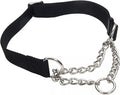 Coastal Pet - Check-Choke - Adjustable Check Training Collar for Dogs, Black, 3/4" x 14"-20"