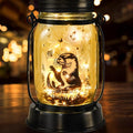 Otter Gifts for Women/Men River Otter Lovers Solar Lantern Mom Birthday, Mothers Day, Christmas Gifts, Animal Solar Garden Decoration Outside for Yard, Patio,Backyard,Porch