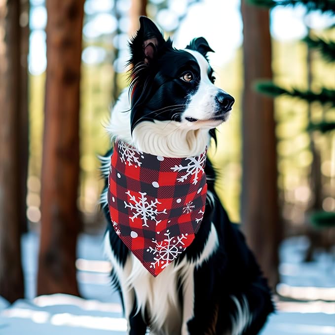 30 Pack Winter Dog Bandanas Bulk for Large Dogs Breed Stitch 33 Inch XL Dog Bandanas Scarves Grooming L