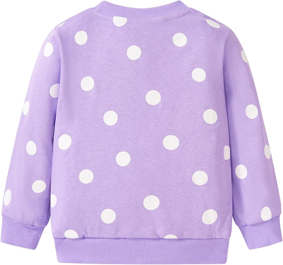 Toddler Baby Girls Cotton Sweater, Long Sleeve Crewneck Sweatshirt Pullover Kids Warm Clothing for Fall Winter