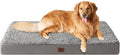 EHEYCIGA Orthopedic XL Dog Beds for Extra Large Dogs with Removable Washable Cover, Light Grey, 44x32