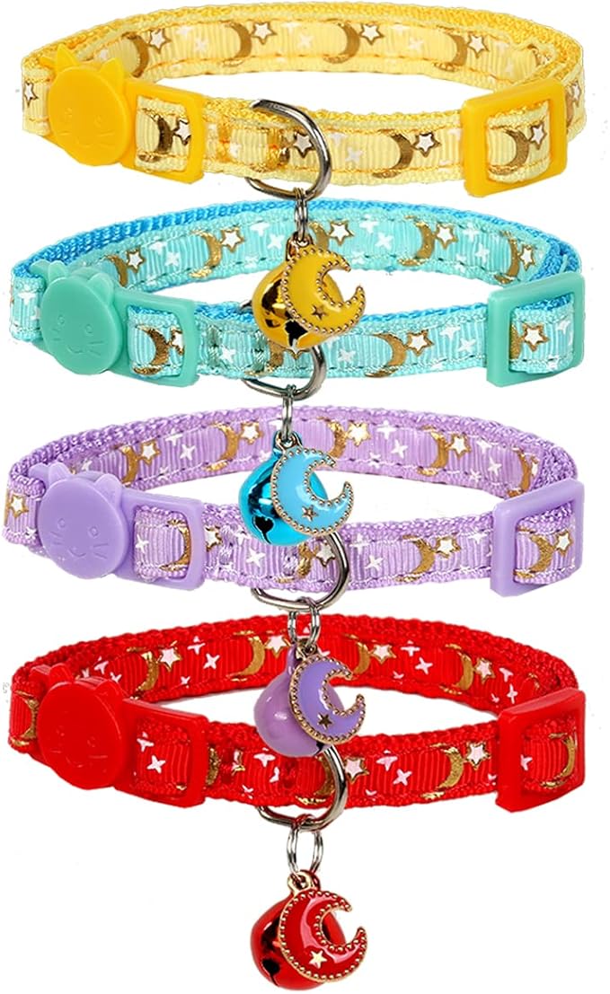 Yizepet Cat Collars with Bells, Breakaway Kitten Collar, Cute Kitty Collar, Pet Supplies Accessories