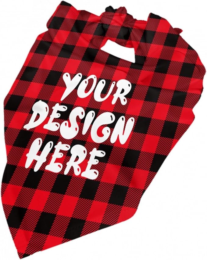 Custom Dog Bandana Add Your Text Photo Name Personalized Neckwear Bandanas Soft Customized Pet Scarf with Your Design Funny Gifts for Cat Dog Pet Style 05