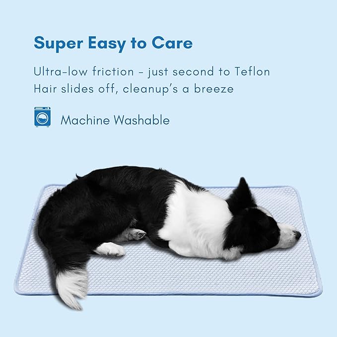 petfelix Mewfort Dog Cooling Mat, Chew & Scratch Resistant Dog Cooling Pad for Large Dogs, Self Cooling Mat for Dogs, No Water or Electricity Needed (Large 35.4"x23.6")