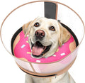 Inflatable Dog Cone with Transparent Shield, Protective Dog Donut Collar After Surgery to Stop Licking, Soft Donut Cone for Small Pets, Adjustable Recovery Collar with Buckle Visibility