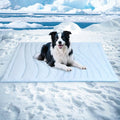BECEMURU Dog Cooling Mat - 36" x 23" Reversible Cooling Pad for Crate, Kennel, Bed, Sofa - Machine Washable, Durable, Non-Gel - Keep Your Pet Cool and Comfortable (Cloud-L: 45" L x 30" W x 0.8" Th)