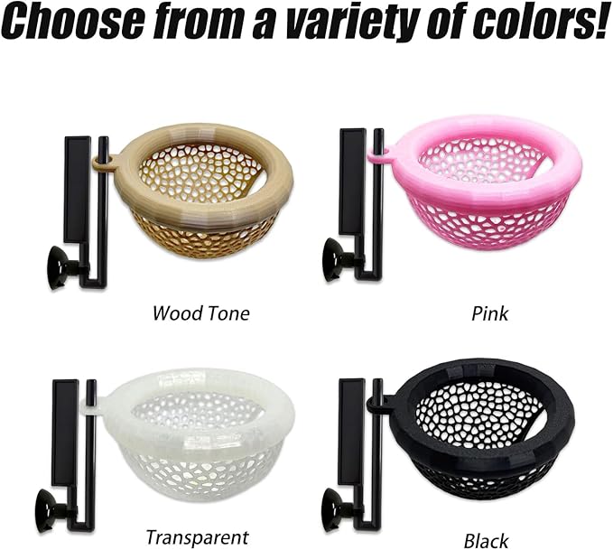 Fish Tank Floating Betta Hide，Betta or Shrimp Burrows and Hammock, Fish and Shrimp Feeder，Multifunctional Aquarium Accessories，Anchorable Location (Pink)