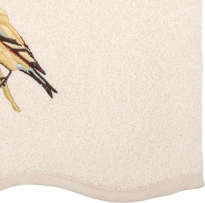 Avanti Linens- Bath Towel, Soft & Absorbent Cotton Towel (Premier Songbirds Collection), Ivory