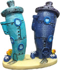 Penn-Plax Spongebob Bikini Bottom Homes - Aquarium Decor - Durable Resin Aquarium Ornament for Betta Bowls, Small Fish Tanks, or Nautical Displays - Safe for Freshwater & Saltwater - Blue, 3-Inch