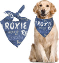 Custom Pet Scarf Personalized Dog Bandana with Name Personalized Add Your Text Bibs Triangle Head Scarfs Gift for Small Medium Large Dogs Cats Baby Puppy Pets Accessories