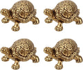 4pcs Mini Turtle Shape Copper Bath Disk Ornaments Decorations, Copper Bird Bath Purification Disc Decorative Birdbath Cleaner Universal Fit Outdoor Outside Birdbaths & Bowl Decor
