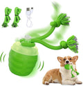 Interactive Dog Toy, [Newly Upgraded] Motion Activated Rolling Squeaky Ball for Medium/Large Dogs, Automatic Moving Dogs Ball for Boredom, USB Rechargeable(Green)