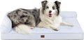 EHEYCIGA XL Dog Bed Memory Foam for Crate, Extra Large Dog Bed Orthopedic with Washable Removable Cover, Waterproof Pet Sofa Couch XLarge Size Dogs, 41x27x6.5, Washblue