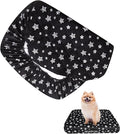 Waterproof Dog Bed Covers Replacement Washable Pet Hair Easy to Remove, Noiseless Quilted Puppy Pet Bed Cover Lovely Black Star Print 16x25 Inches, for Dog/Cat, Cover Only