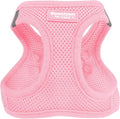 Downtown Pet Supply Step in Dog Harness for Large Dogs - Adjustable, Escape Proof Dog Harness with Reflective Trim - All-Weather, Fast-Drying Padded Mesh Fabric - Baby Pink, L