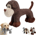 Linen Safari Companions, Squeaky Dog Chew Animals, with Durable Linen Material, Durable and Resistant to Chewing, for Relieve Dog's Boredom (Monkey)