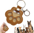 Dog Hair Keychain, Leather Pet Hair Collector Keychains, Pet Fur Keepsake Gift, Paw Charm for Collecting Cat Dogs Fur