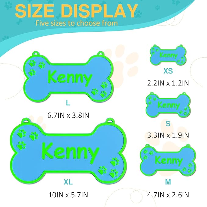 Personalized Dog Crate Sign Custom Dog Kennel Accessories Name Plate Doghouse Sign Decor