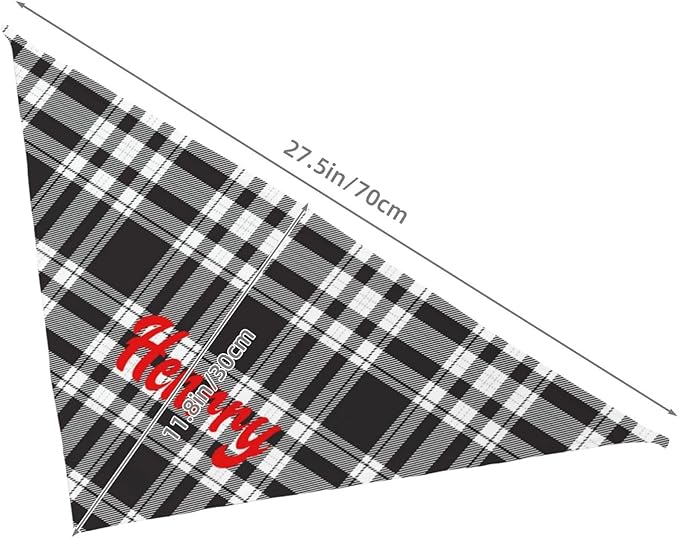 Custom Pet Scarf Personalized Dog Bandana with Name Personalized Add Your Text Bibs Triangle Head Scarfs Gift for Small Medium Large Dogs Cats Baby Puppy Pets Accessories