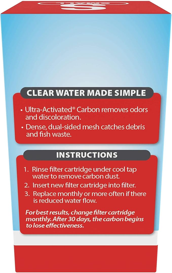 Tetra Filter Aquarium Cartidges,Removes Odors and Discoloration,Ready to Use,Small Whisper Filters,6 Count (Pack of 2)