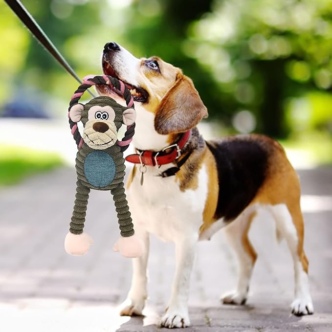 Puppy Chew Toys, Funny Heavy Duty Cute Dog Toys Aggressive Chewers,Soft Durable Fabric Interactive Dog Toy for Aggressive Chewers for Indoor Teething Home Puppy Anxiety Relief Small Medium Breeds