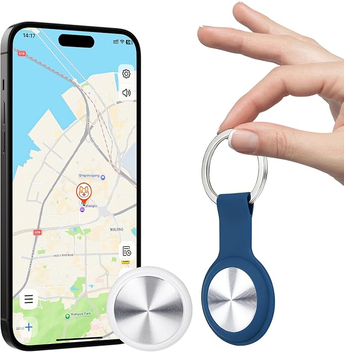 Tracker for Pets and Vehicles, Smart Dog and Cat Tracker Fits with iOS & Android, Real-Time Tracking & No SIM Card, No Subscription, Portable& Long Battery Life Locator