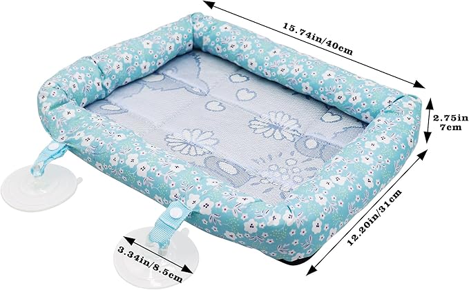 Bearded Dragon Travel Carrier, Lizard Car Hammock, Small Animal Carrier Bed, Suitable for Small Animals Hamster Chinchilla Rat Bird Bearded Dragon Lizard Kitty