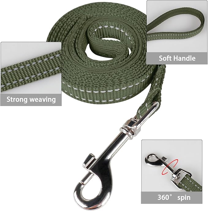 YIMEIS Dog Harness and Leash Set, No Pull Soft Mesh Pet Harness, Reflective Adjustable Puppy Vest for Small Medium Large Dogs, Cats (Army Green, X-Small (Pack of 1)