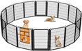 Dog Fence Outdoor Pens Outside,Portable Dog Play Pen 40" H 18 Panels Pet Playpen Exercise Pens for Puppys Small Medium Large Dogs RV Camping Yard Garden Indoor Wide Gate