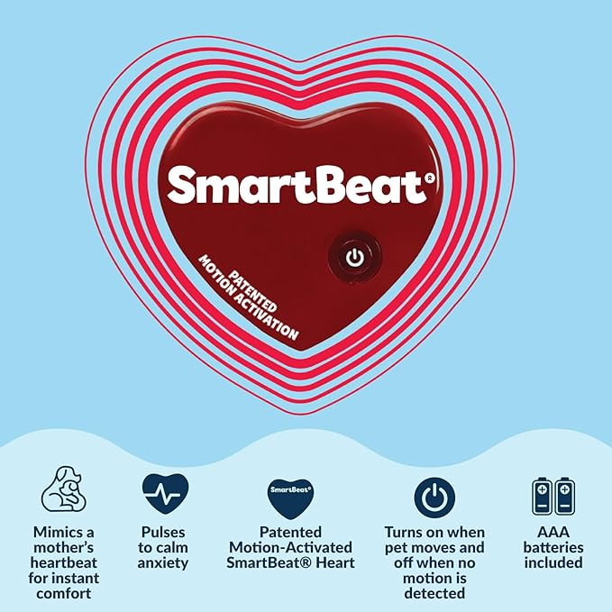 Snuggle Puppy Junior Heartbeat Puppy Toy - Heartbeat Puppy for Dogs - Pet Anxiety Relief and Calming Aid - Comfort Dog Toy - Behavioral Training and Sleep Aid Cuddle Buddy - Black