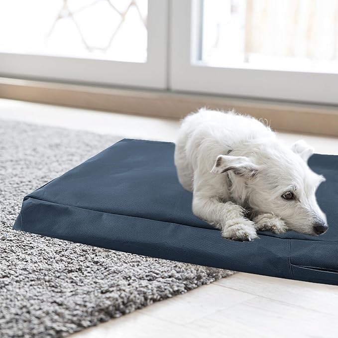 Waterproof Dog Bed Cover Replacement for 30 Inch Wire Crates, Heavy Duty Oxford Fabric Pet Bed Sleeve with Zipper, Washable & Durable Mattress Protector for Puppy, 29" L x 18" W x 3.5" H (Cover Only)