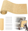 Cat Scratch Mat,118.5"x17.4" Trimmable Self-Adhesive Cat Scratch Furniture Protector, Sticky Cats Scratcher Wall Mat, Covering Cat’s Tower, Couch Protector from Cats Claws (Beige)