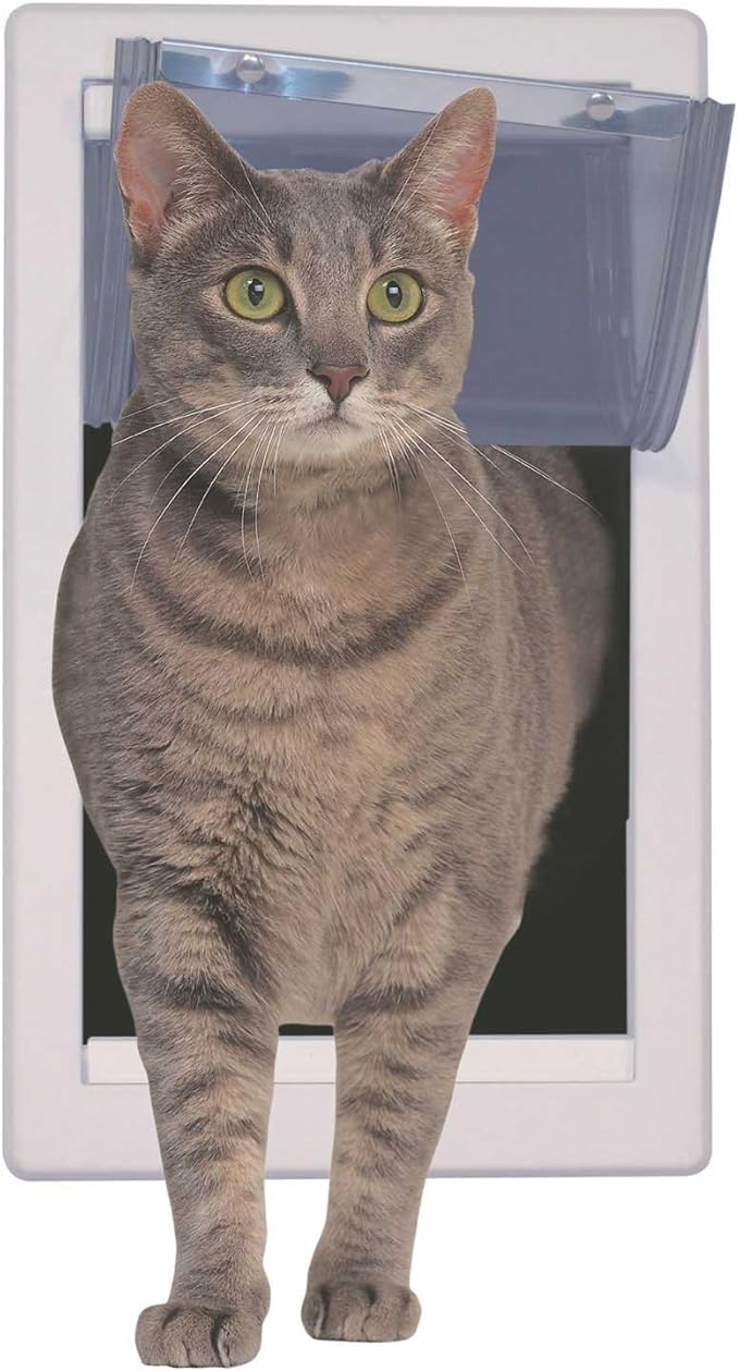 IDEAL PET PRODUCTS SINCE 1979 Perfect Pet Soft Flap Cat Door with Telescoping Frame, Medium, 7" x 11.25" Flap Size